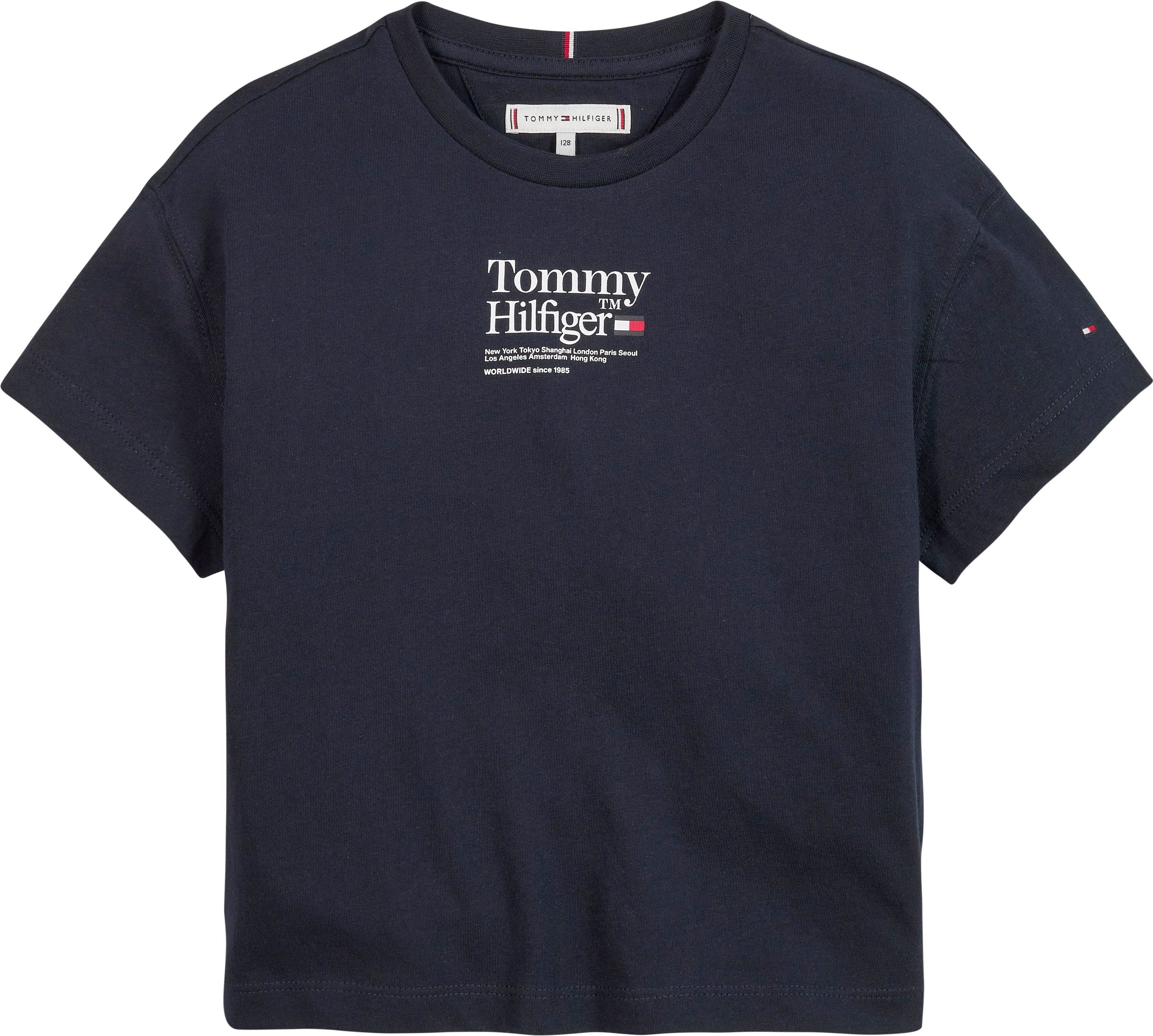 TIMELESS TEE kurzen mit S/S TOMMY Tommy Hilfiger Ärmeln T-Shirt