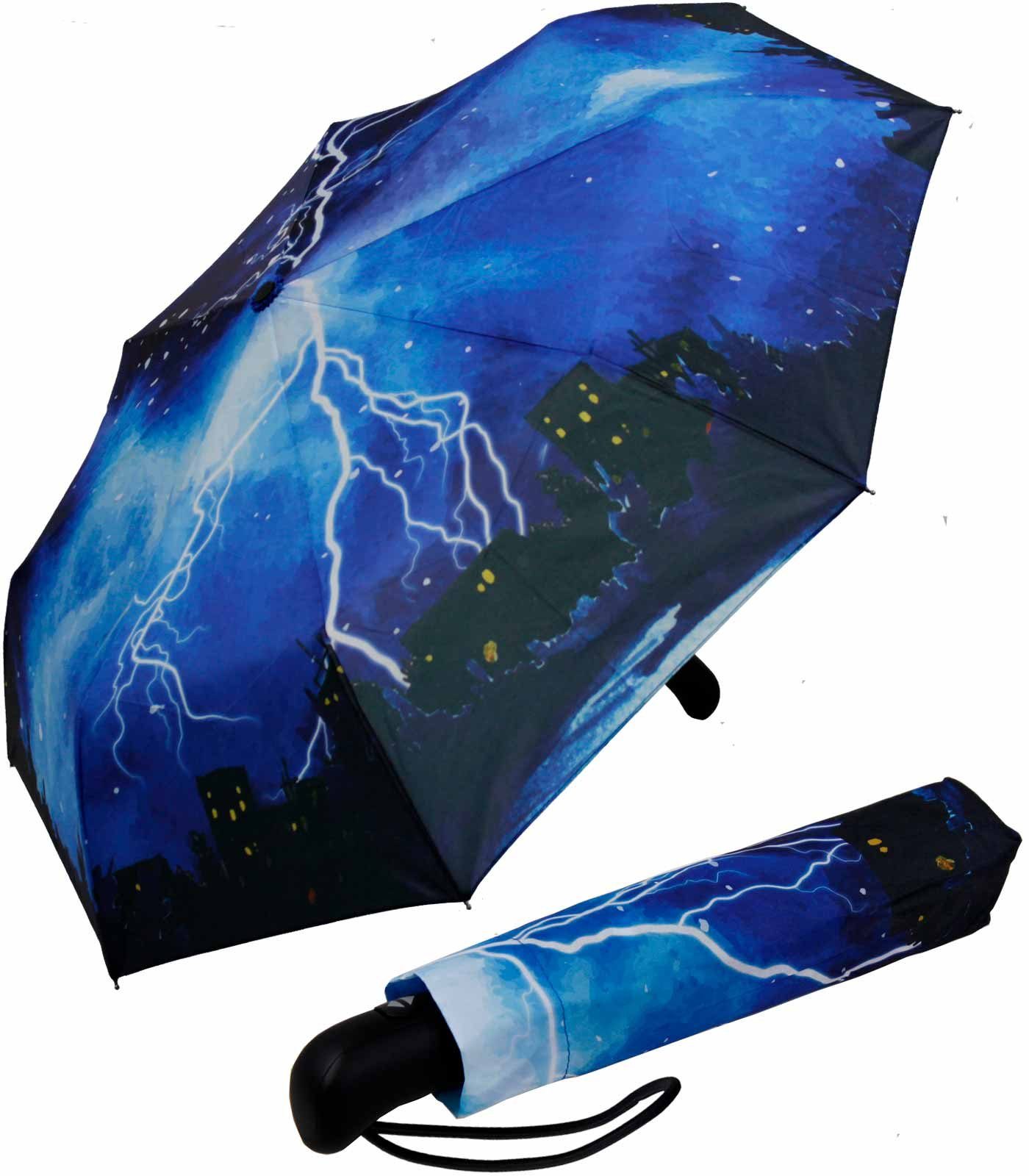 iX-brella Stockregenschirm Motiv-Design Damenschirm bedruckt mit Automatik, bedruckt