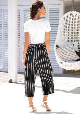 LASCANA Culotte (mit Bindegürtel) in 7/8-Länge und Bindegürtel, Stoffhose, elegant und sommerlich