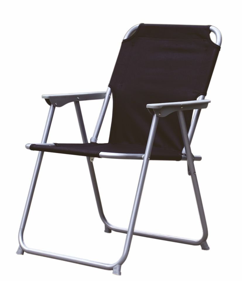 Spetebo Campingstuhl Campingstuhl Oxford - schwarz günstig online kaufen