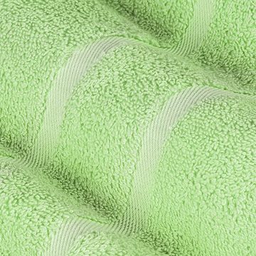 StickandShine Handtuch Handtücher Badetücher Saunatücher Duschtücher Gästehandtücher in Hellgrün zur Wahl 100% Baumwolle 500 GSM