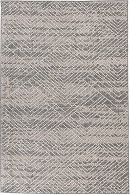 Teppich My Sherpa 371, Obsession, rechteckig, Höhe: 8 mm, Hoch-Tief-Struktur, meliert, geometrisches Design, Outdoor geeignet