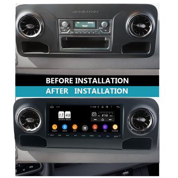 TAFFIO Für Benz Sprinter W907/W910 10" Touch Android Autoradio GPS Carplay Einbau-Navigationsgerät