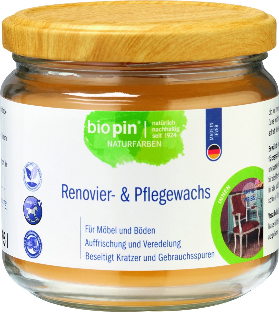 Bio Pin Biopin Renovier-& Pflegewachs 375 ml Schutzwachs