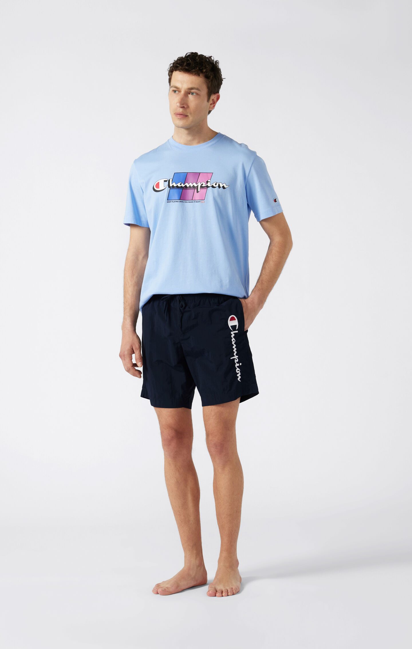 Champion Badeshorts Icons Beachshort Long aus leichtem Polyamid, mit Polyes günstig online kaufen