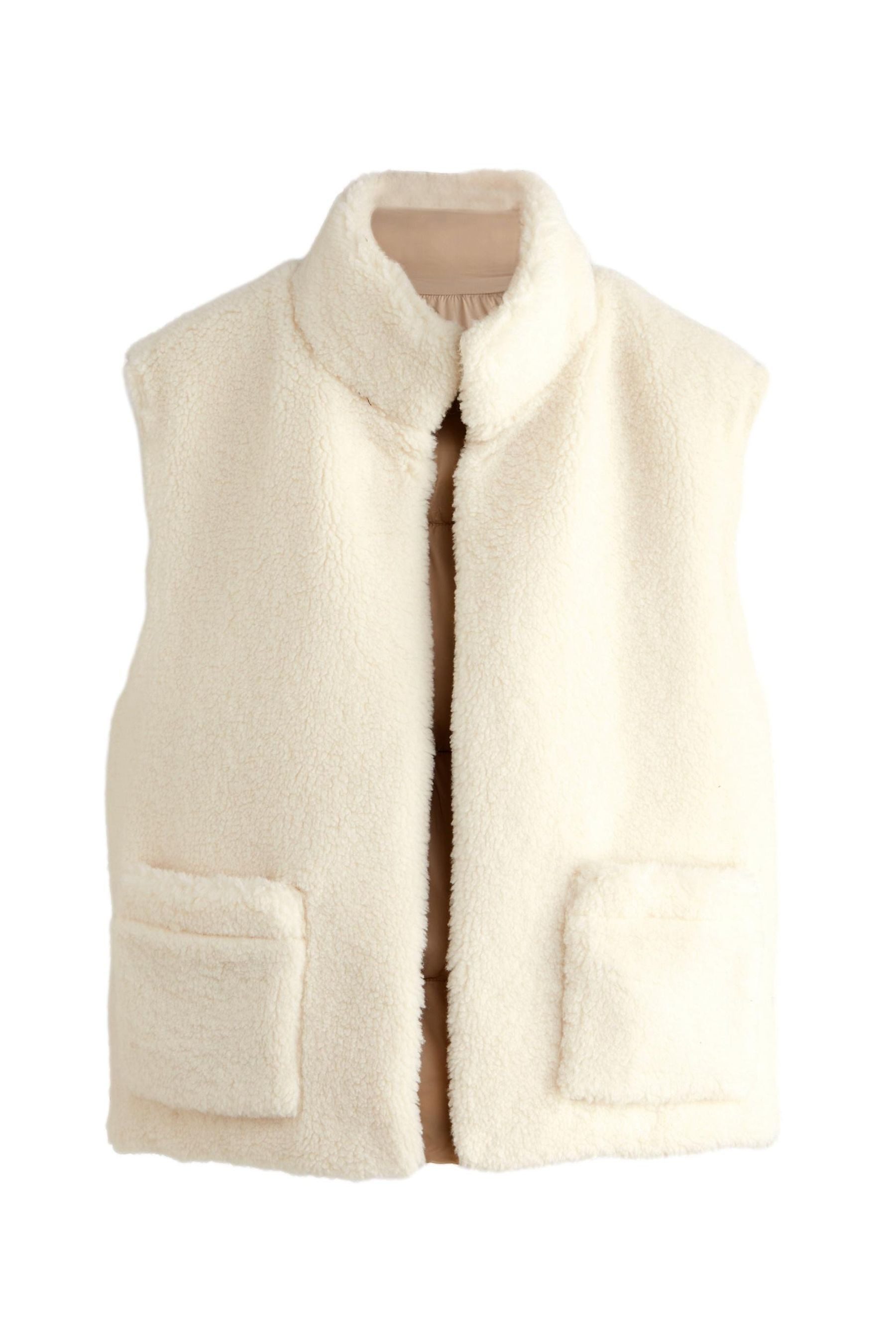 Next Fleeceweste Wendebare Teddy-Weste aus Borg günstig online kaufen