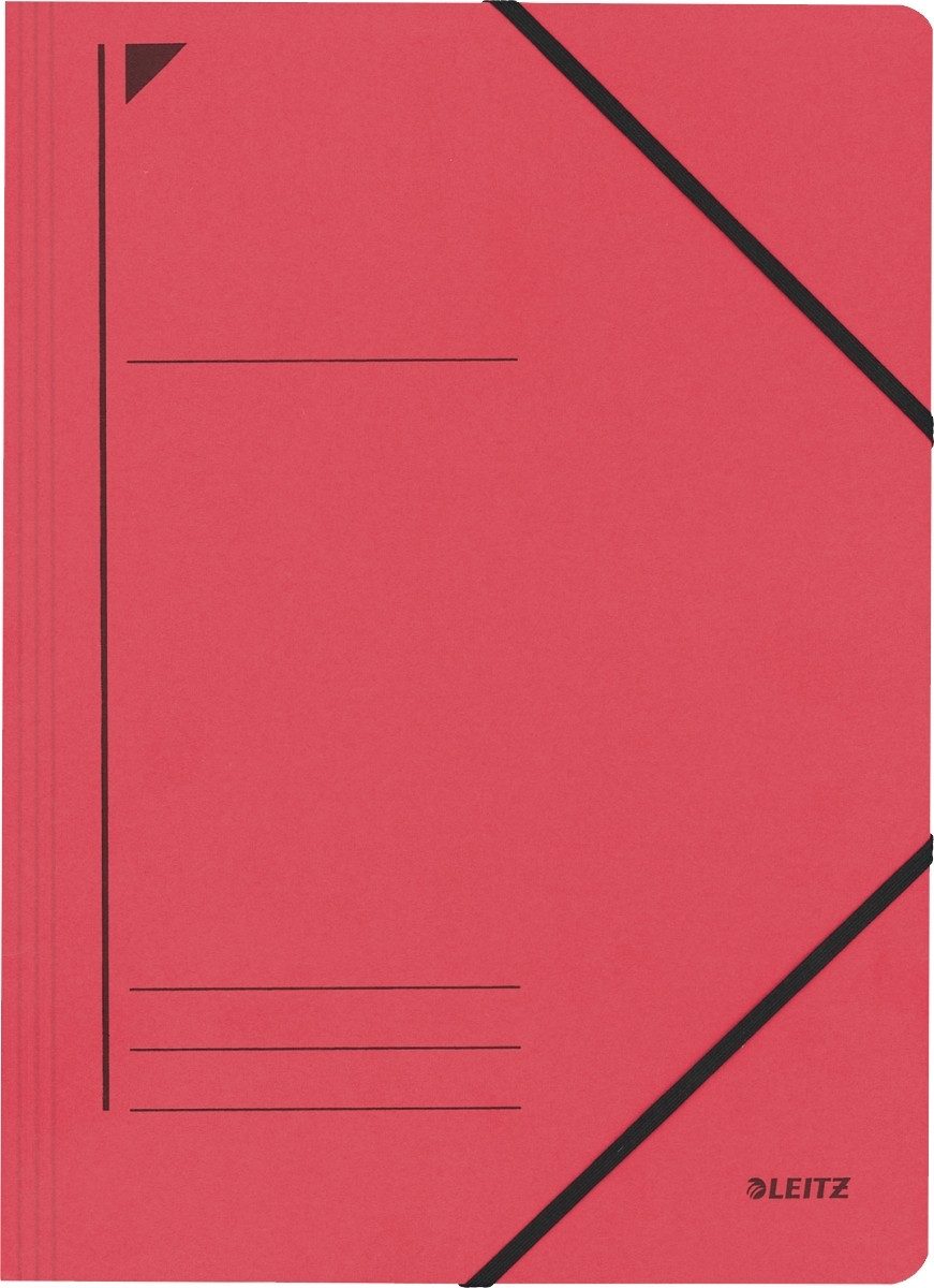 Fächermappe Eckspanner A4 für ca. 250 Blatt rot