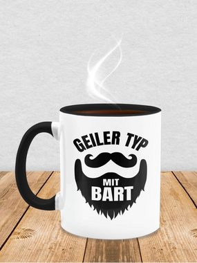 Shirtracer Tasse Geiler Typ mit Bart - Geschenk für Bartträger Männer Bärten, Keramik, Statement Sprüche