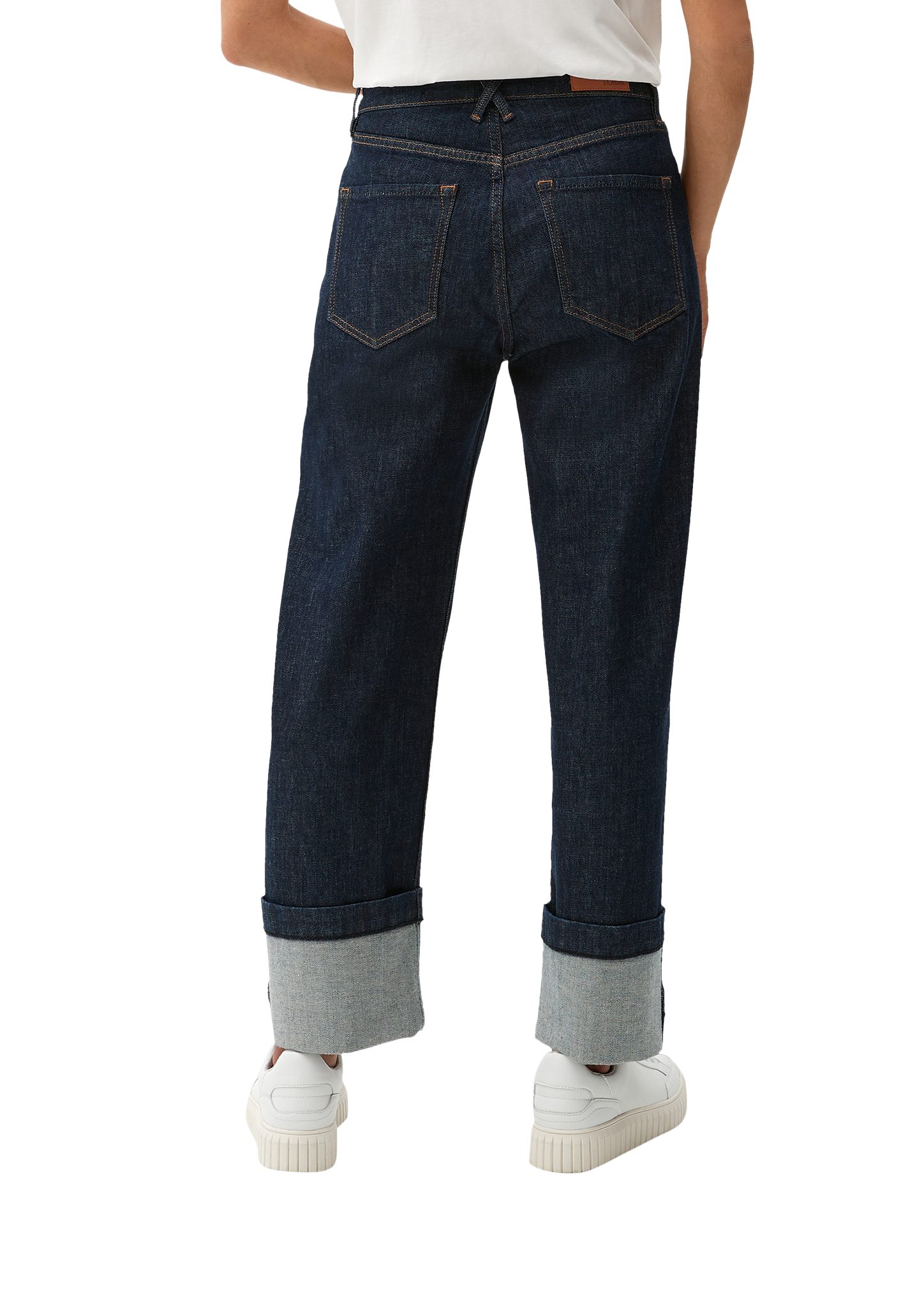 / Leg / Rise 7/8-Jeans Regular Straight Fit High s.Oliver Cropped-Jeans Karolin /