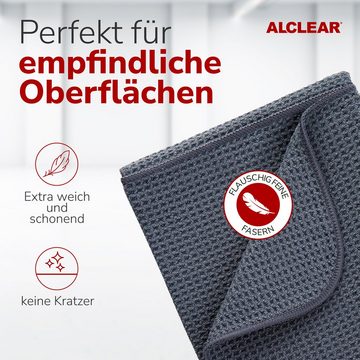 ALCLEAR 820901M Trockenwunder XXL Microfasertuch, 80x55 cm, Auto & Küche Mikrofasertuch (70% Polyester, 30% Polyamid, 55x80 cm)