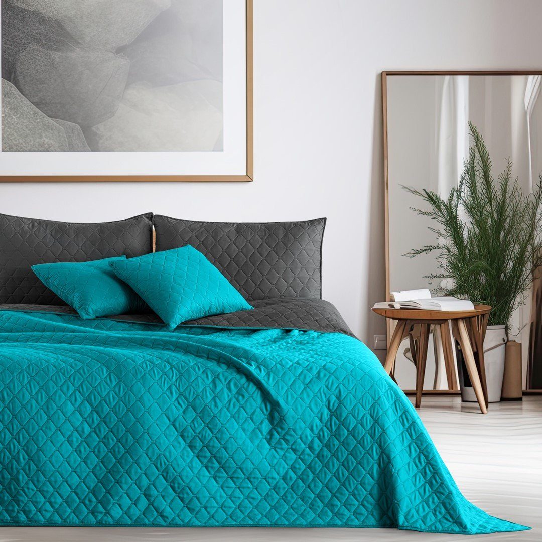DecoKing Tagesdecke Bettüberwurf mit Uni Wendedesign günstig online kaufen
