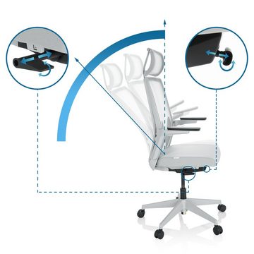 hjh OFFICE Drehstuhl Profi Bürostuhl ARCEO W Stoff/Netzstoff (1 St), Schreibtischstuhl ergonomisch