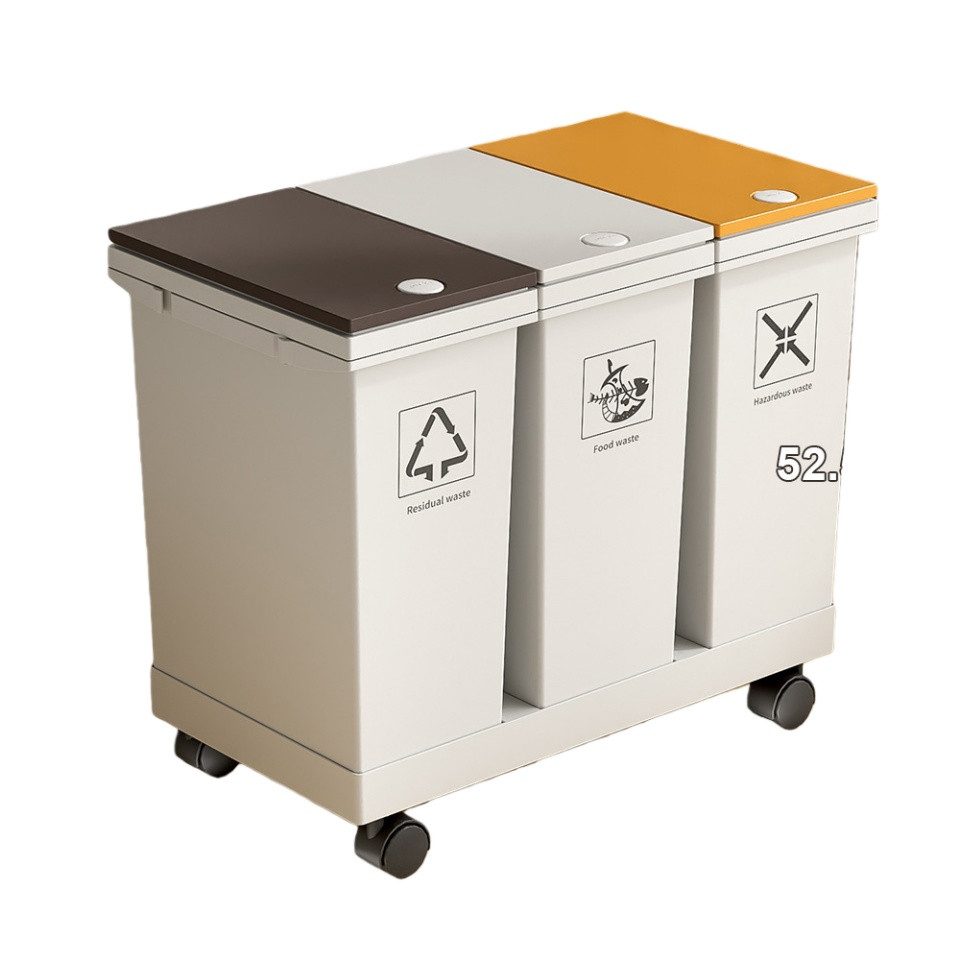 Bellaro Life Mülltrennsystem Abfalleimer Abfalleimer System für Küchenschrank Ausziehbar Soft-Cl