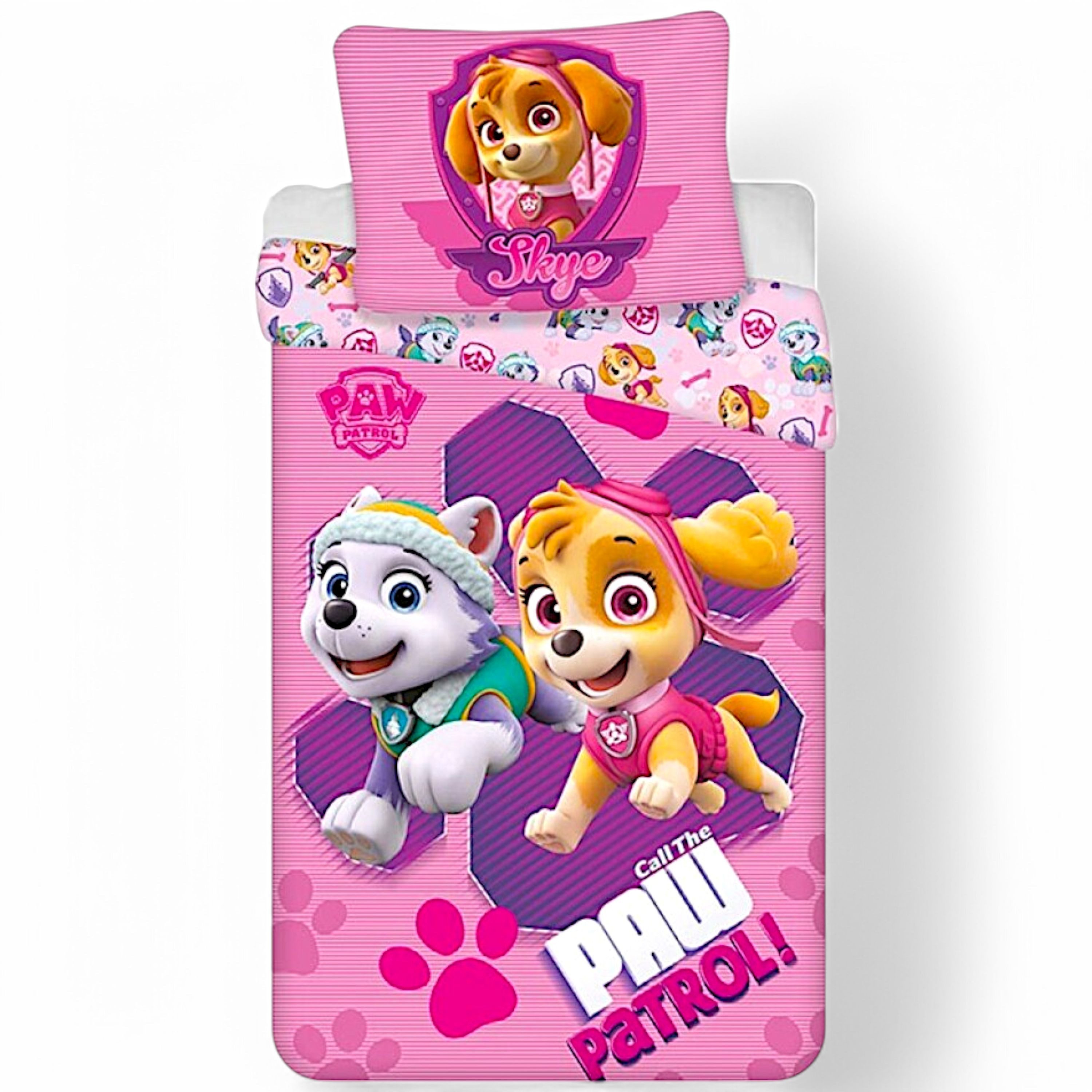 PAW PATROL Bettwäsche Skye & Everest, Material-Mix, 2 teilig, Kinder Wendeb günstig online kaufen