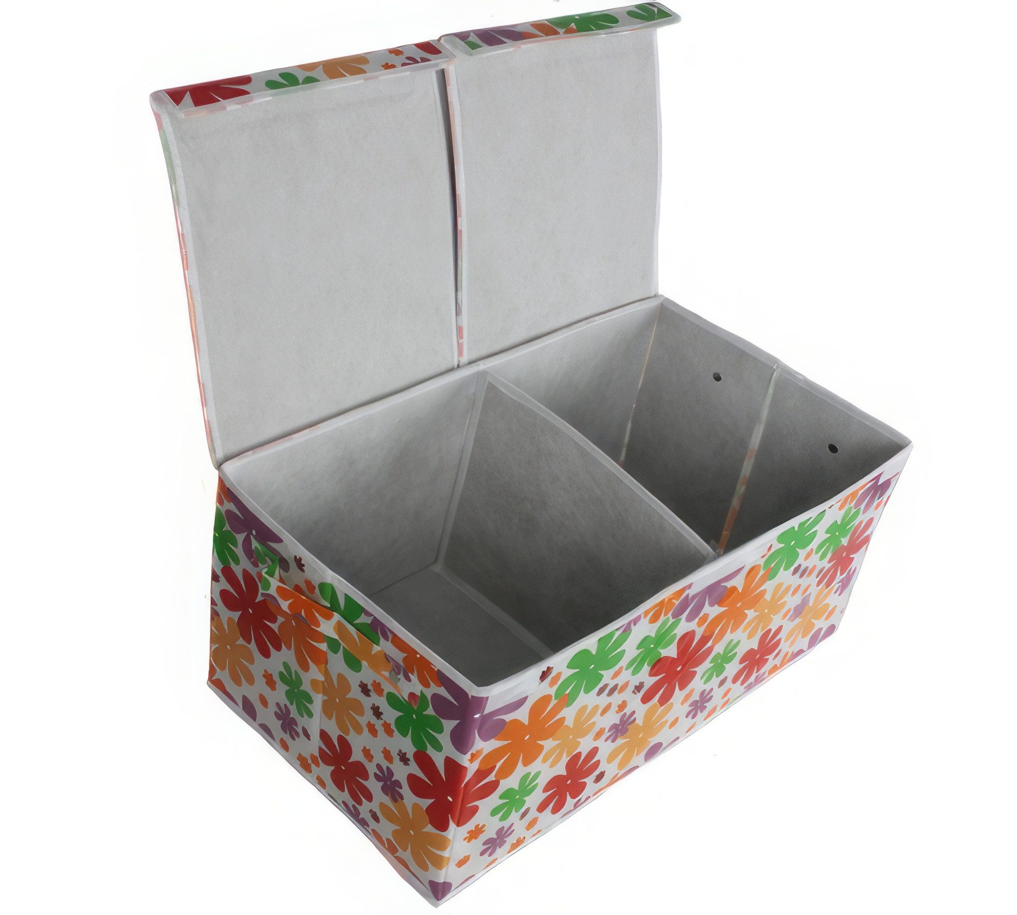 Thumbnail - Yudu Aufbewahrungsbox Textil Organizer Aufbewahrungsbox mit 2 Klappdeckeln