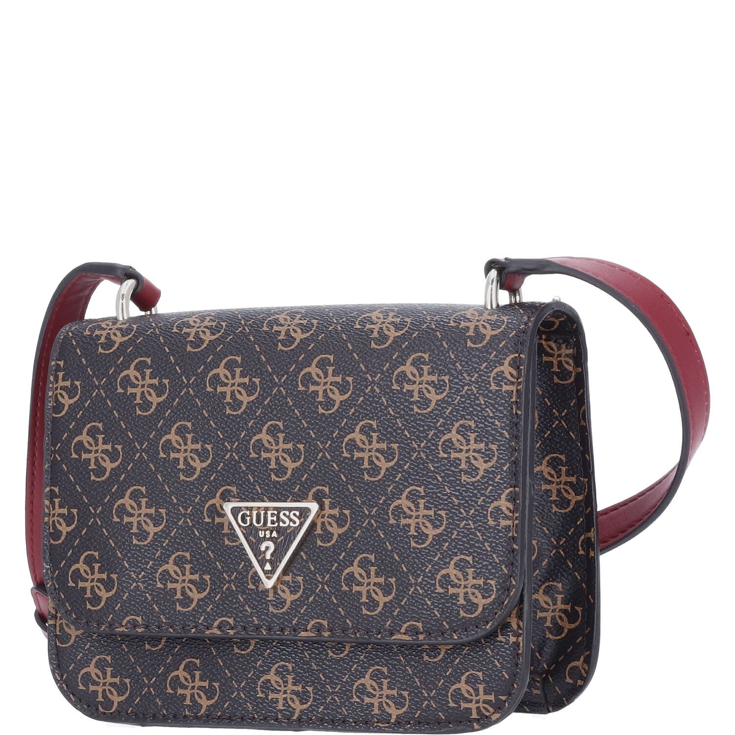 Umhängetasche GUESS Damen Schultertasche Noelle Brown