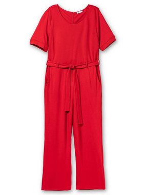 sheego by Joe Browns Jumpsuit Große Größen mit Bindegürtel und weitem Bein