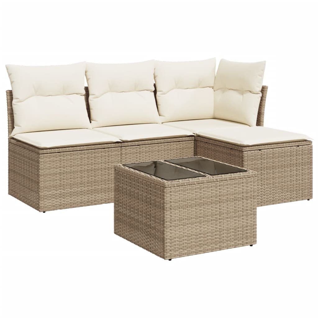 vidaXL Gartenlounge-Set 5-tlg. Garten-Sofagarnitur mit Kissen günstig online kaufen