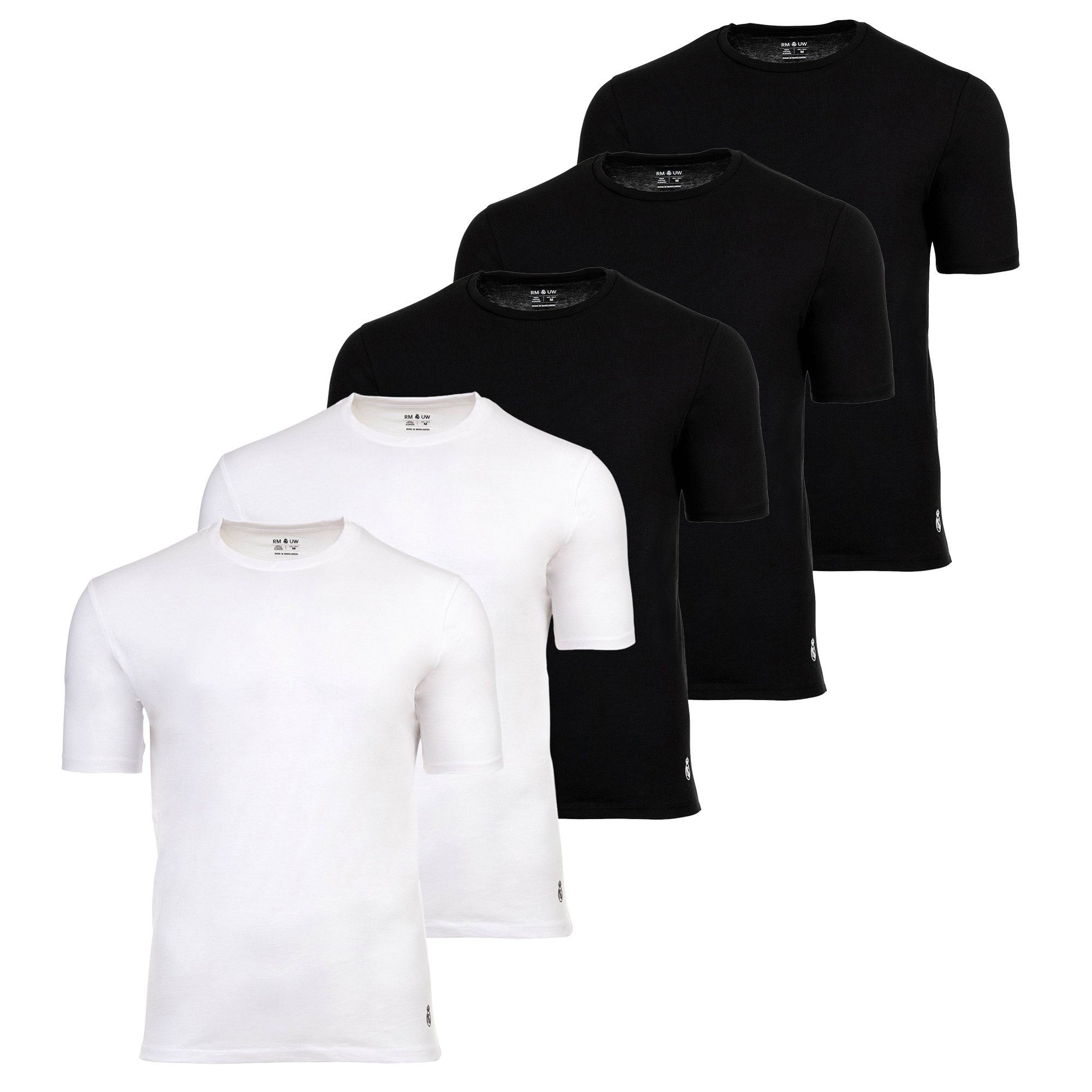 Real Madrid T-Shirt Herren T-Shirt 5er Pack Baumwolle (Packung, 5er Pack)