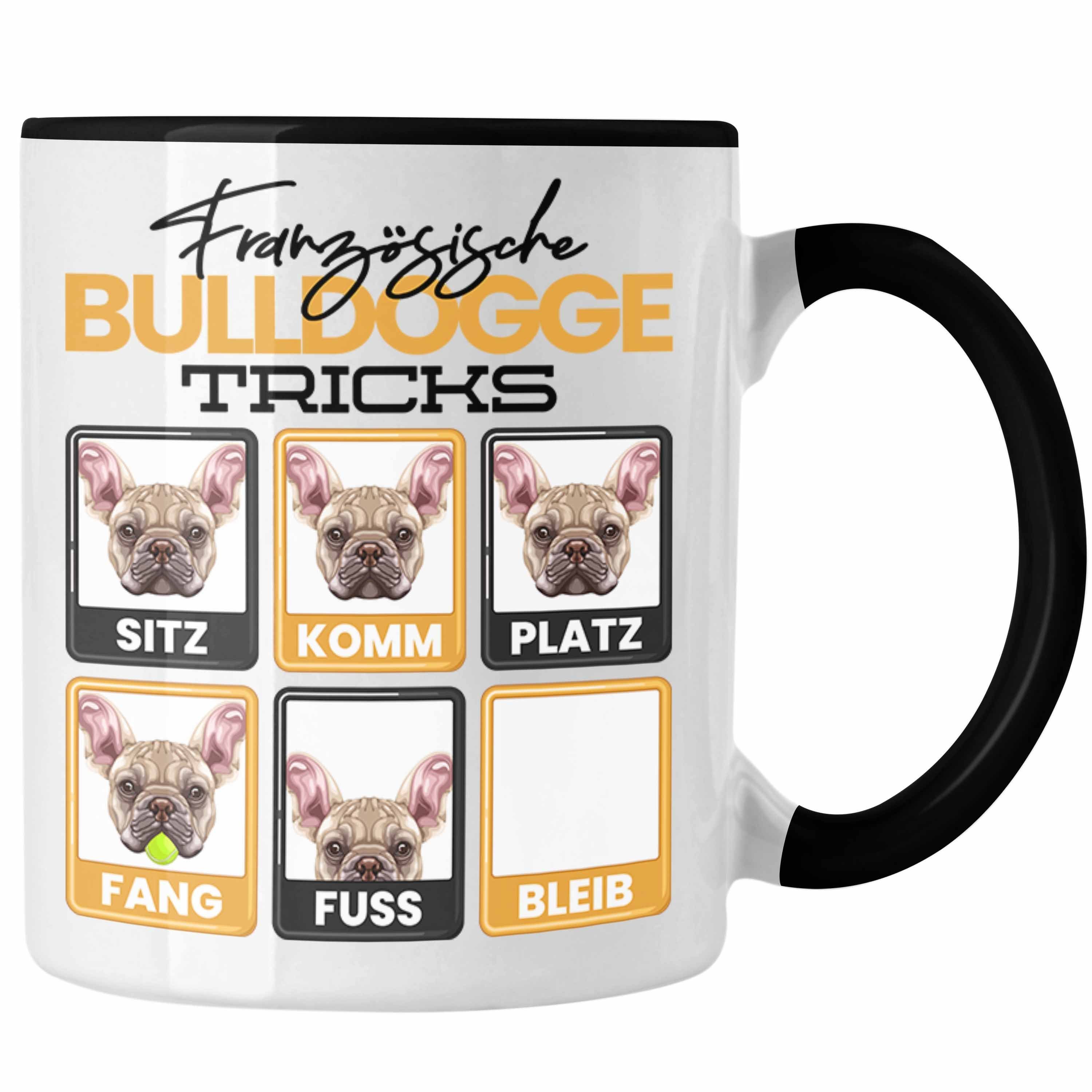 Trendation Tasse Französische Bulldogge Besitzer Tasse Geschenk Lustiger Spruch Geschen Schwarz | Teetassen