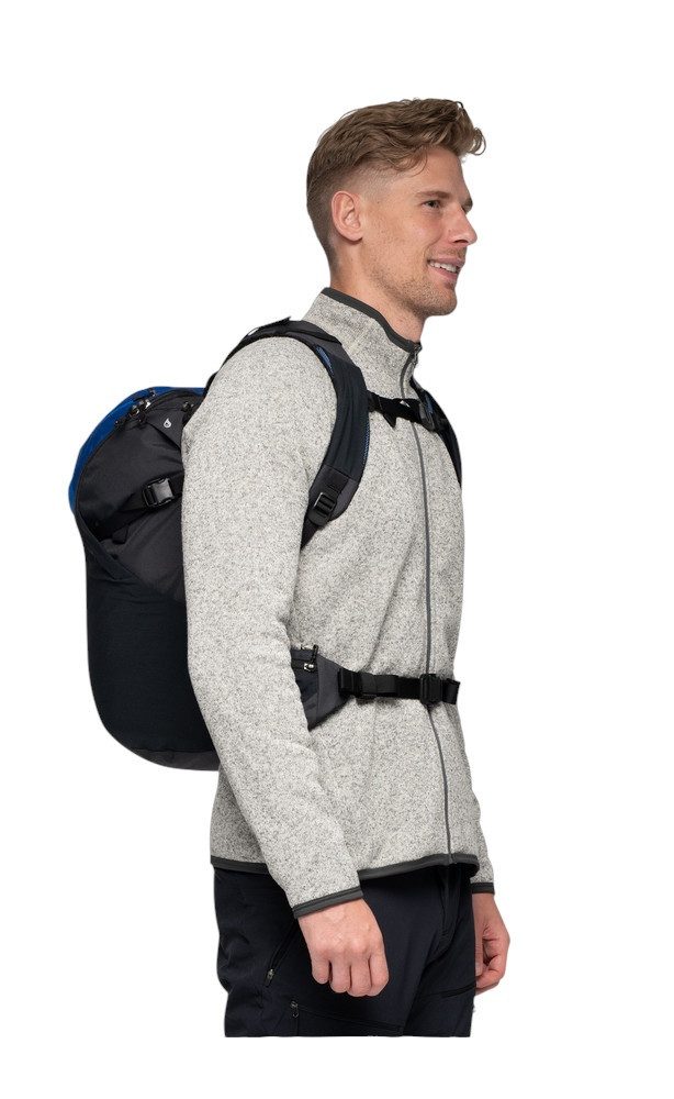 Bergans Wanderrucksack Rabot Daypack 27 M/L (komfortables Tragesystem) blau/dunkelgrau