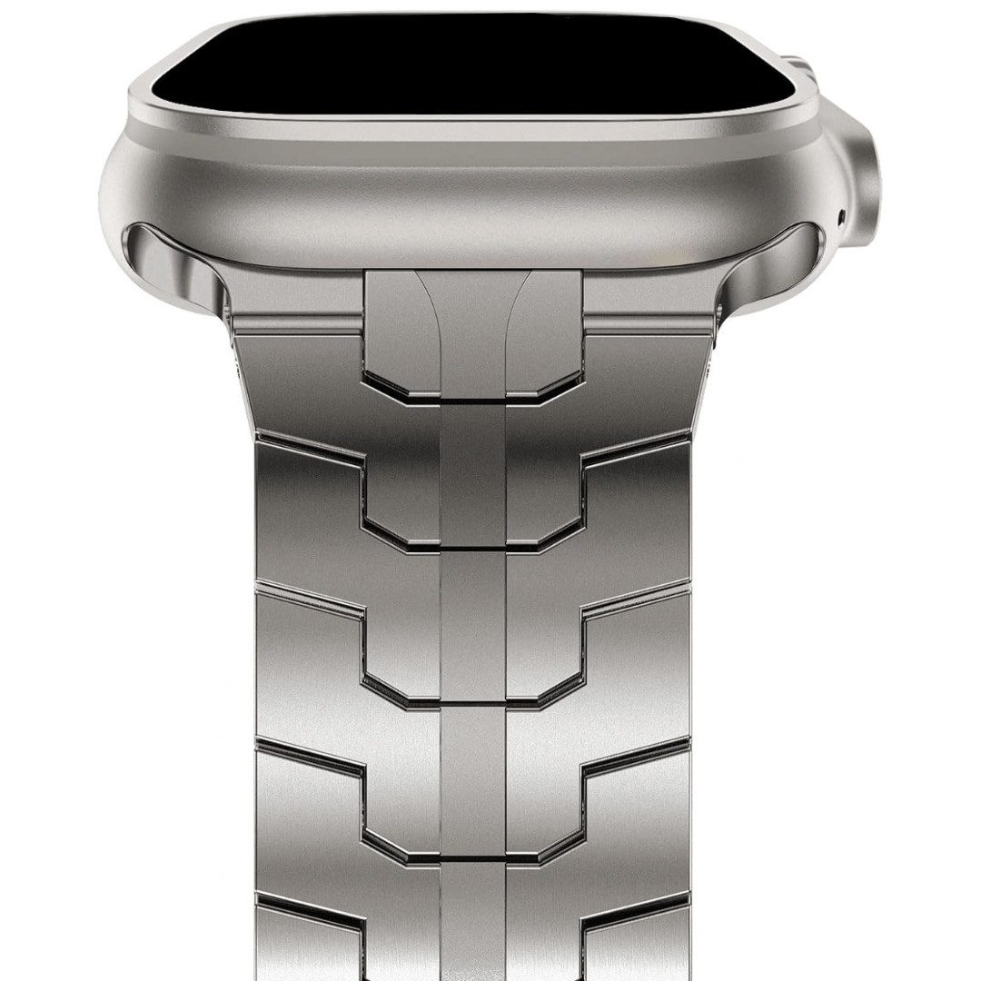 SmartUP Smartwatch-Armband für Apple Watch 11-1 / SE Ultra Titan Metall Ede günstig online kaufen
