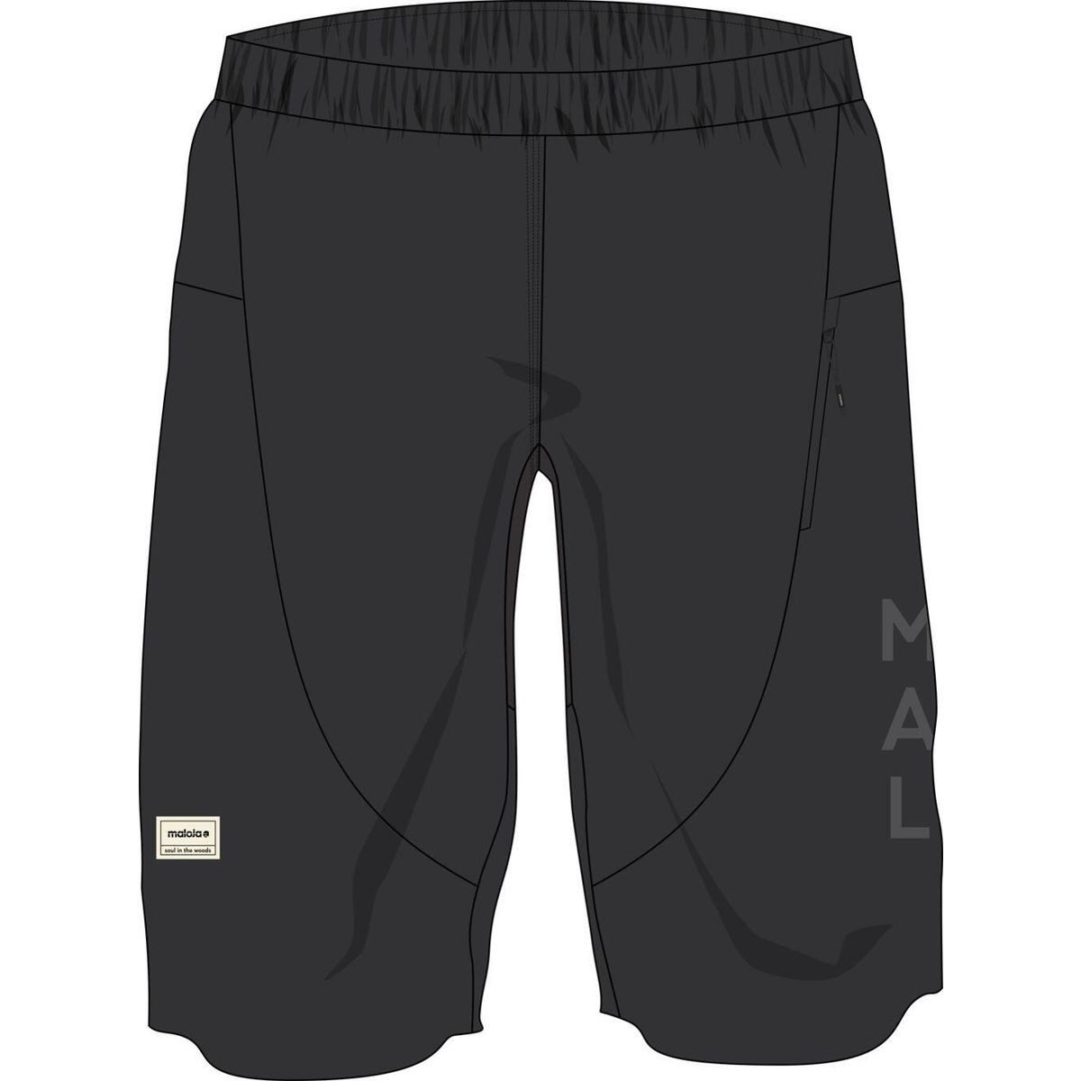 Maloja Fahrradhose ZebruM. Funktionale und stilvolle Bike-Shorts für Herren, ideal für urbane