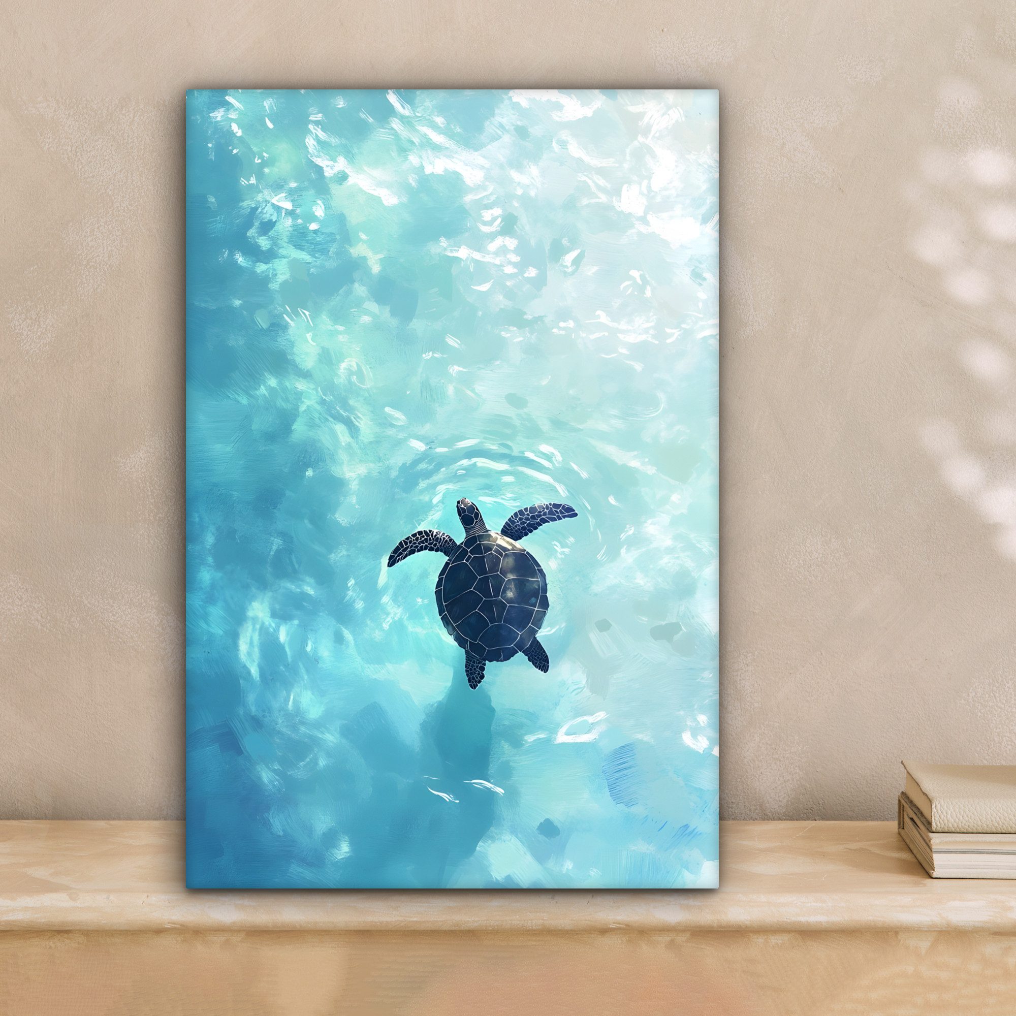 OneMillionCanvasses® Leinwandbild Schildkröte - Meer - günstig online kaufen