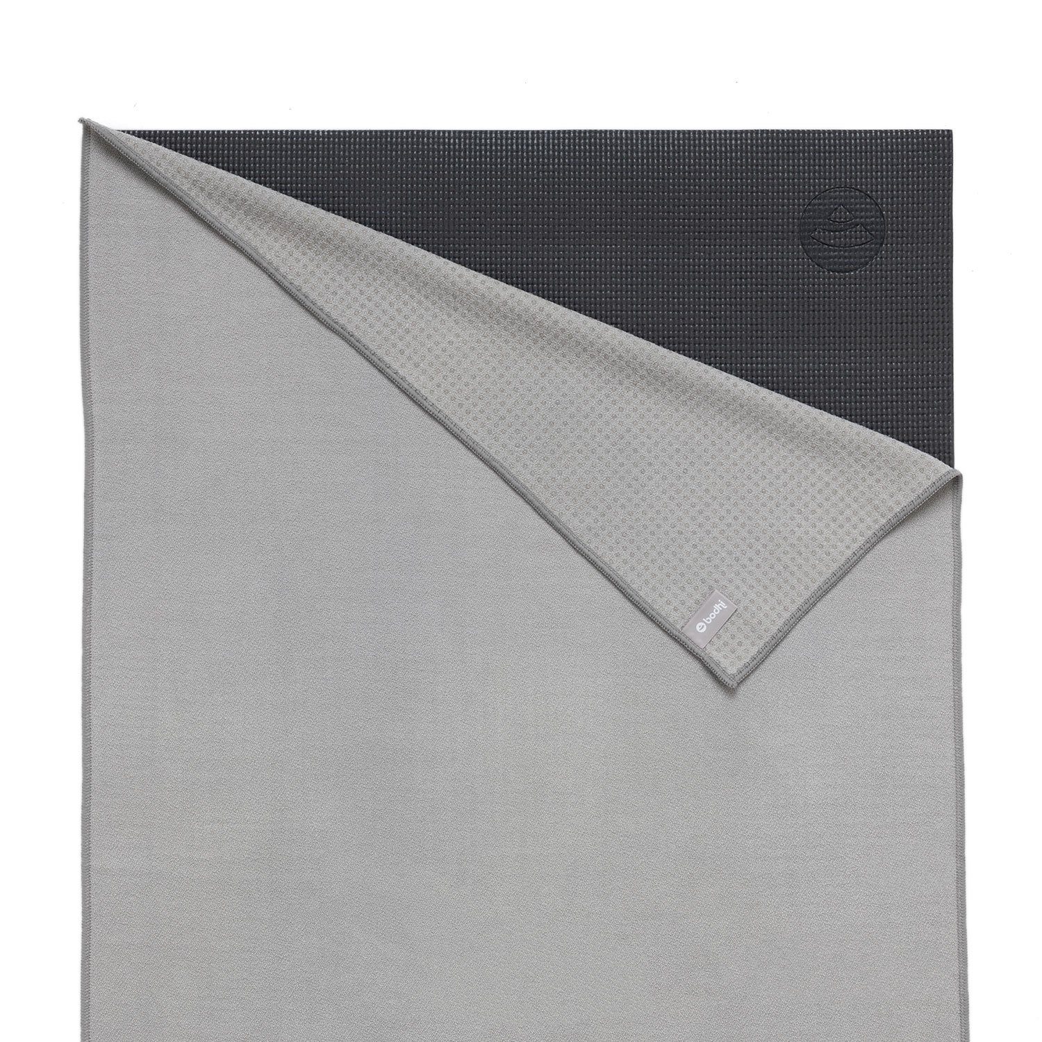 Towel bodhi Antirutschnoppen Yogatuch hellgrau mit Yoga GRIP ² Sporthandtuch