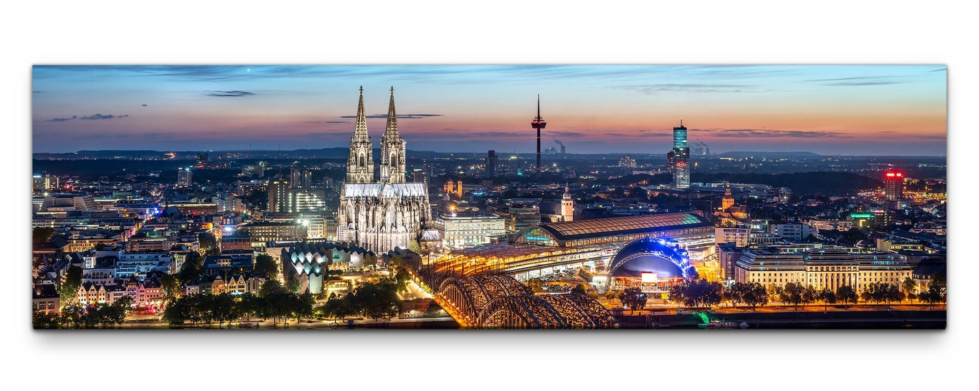 möbel-direkt.de Leinwandbild Bilder XXL Kölner Brücke günstig online kaufen