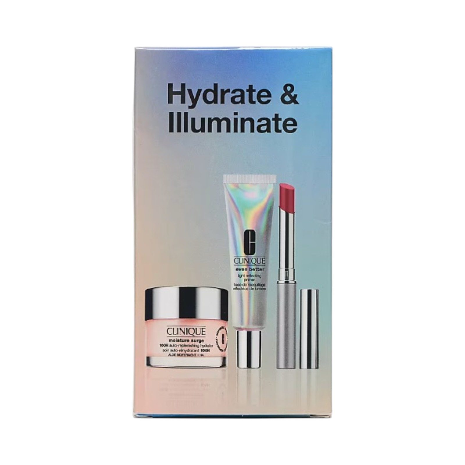 CLINIQUE Pflege-Geschenkset Hydrate & Illuminate – Beauty-Geschenkset, 3-tlg.