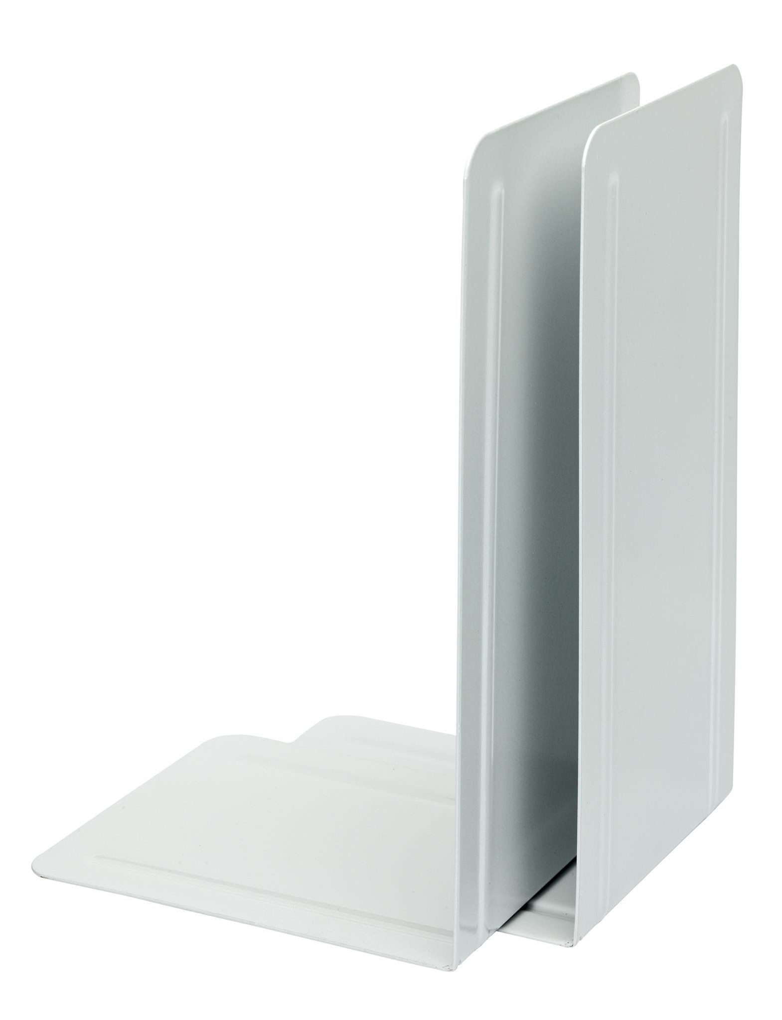 ALCO Wandhaken Alco Buchstütze Metall 130x140x240mm weiß 2 Stück