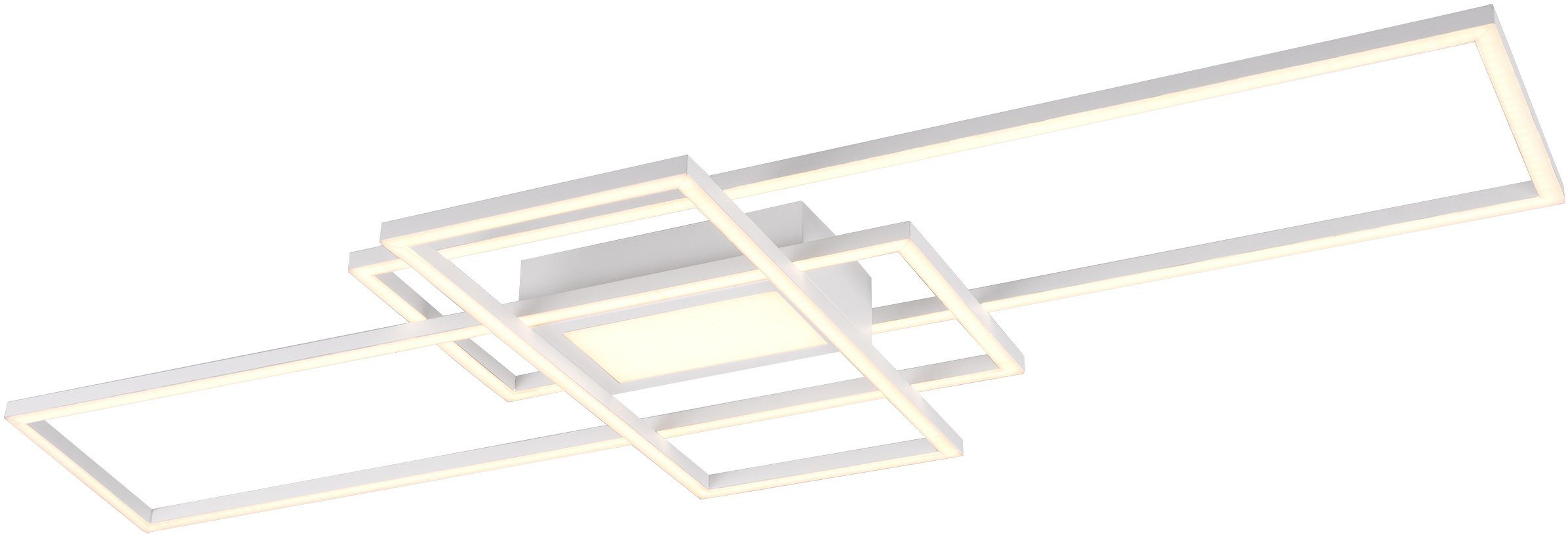 Deckenleuchte TRIO LED MILA, inkl. weiß integriert, Fernbedienung, - 6500K dimmbar, Farbwechsler, Leuchten fest Deckenlampe LED 3000