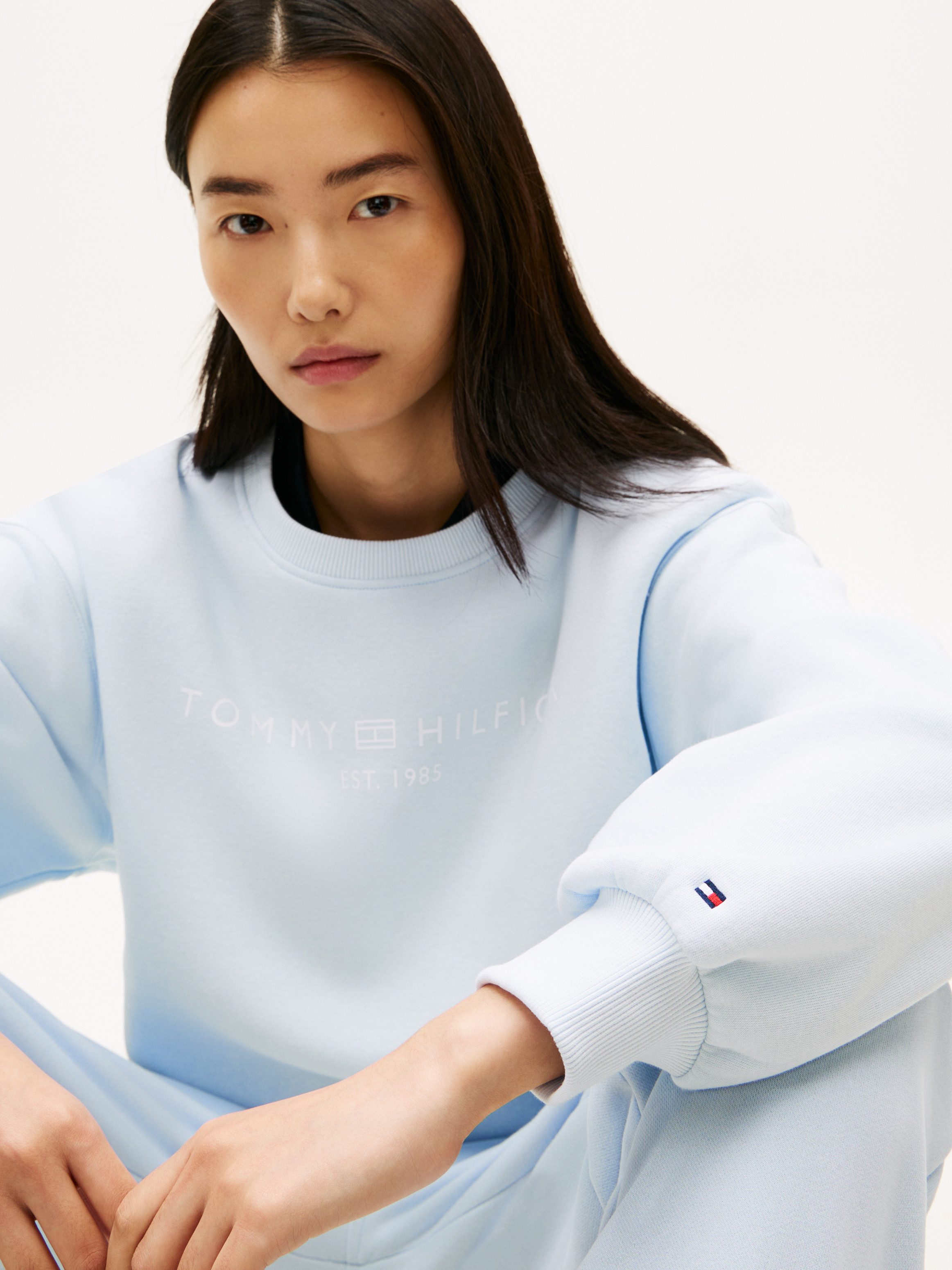 Tommy Hilfiger Sweatshirt CORP LOGO MDRN SWTSRT Baumwollmischung