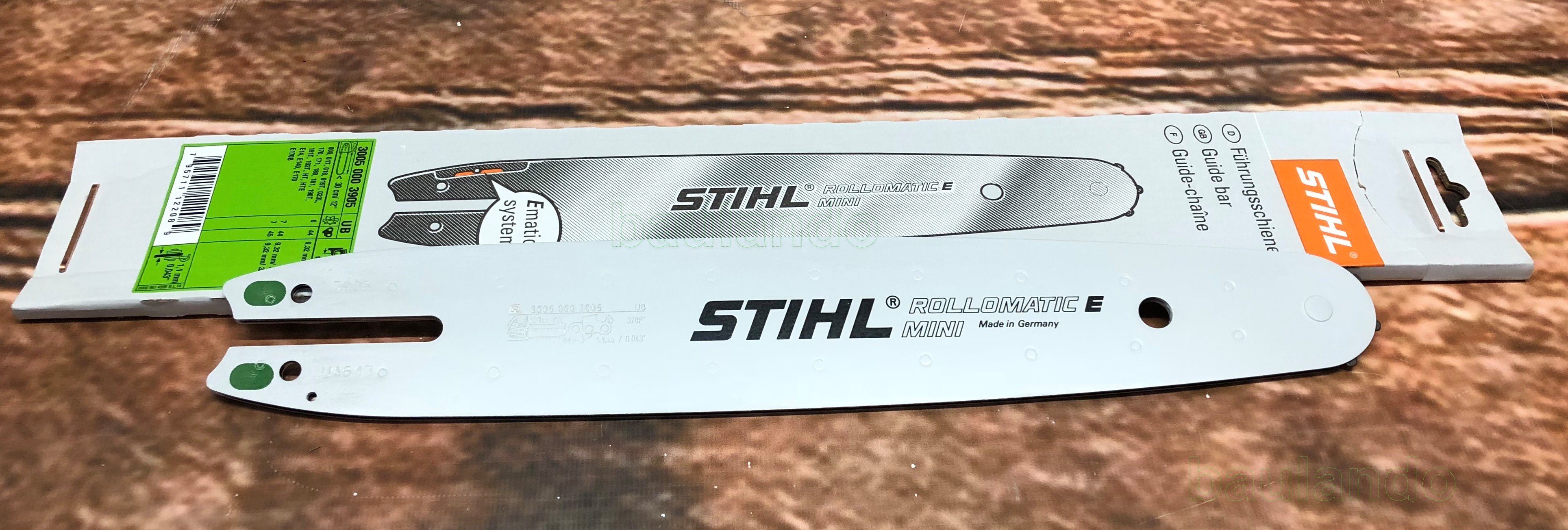 STIHL Führungsschiene Führungsschiene Rollomatic E Mini 40cm - 3/8"P - 1,1 mm 30050083913, 1,1 mm, (Führungsschiene Rollomatic E Mini 40cm - 3/8"P - 1,1 mm 30050083913, 1-St., Führungsschiene Rollomatic E Mini 40cm - 3/8"P - 1,1 mm 30050083913)