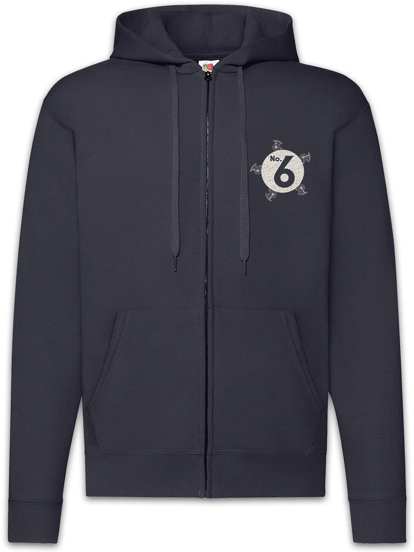 Sweatjacke No. 6 Zipper Hoodie The Fun TV Prisoner Number Butler Six Supervisor