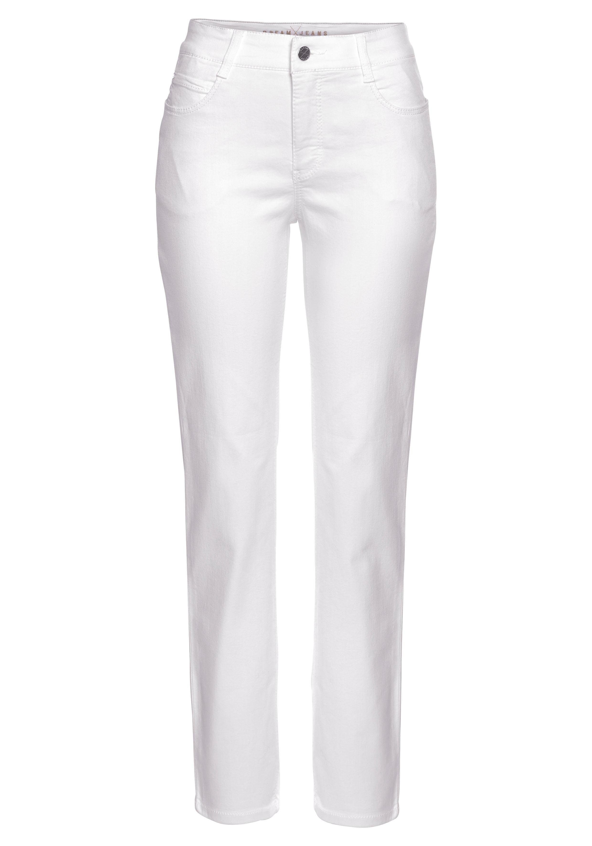 für MAC Sitz mit Stretch-Jeans perfekten den white Stretch Dream denim