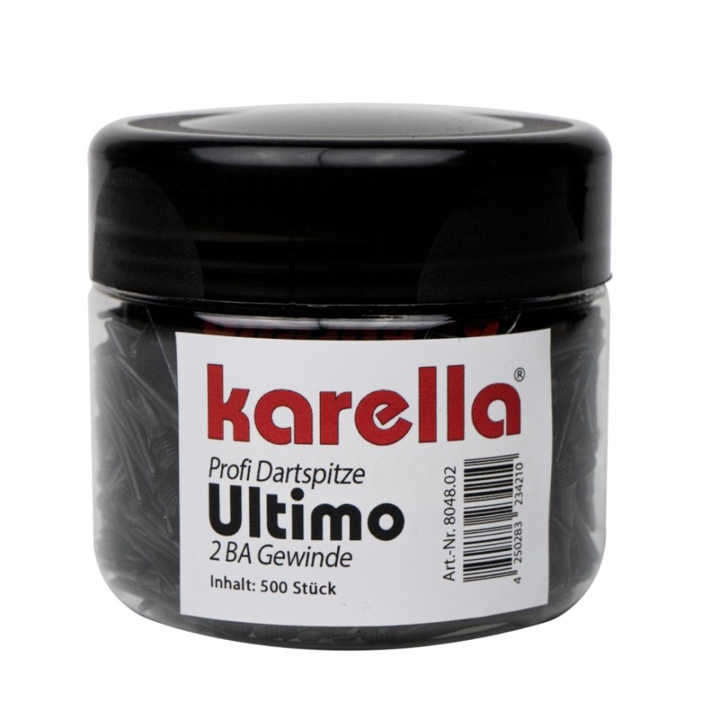 Dartpfeil Softspitzen Ultimo 500 St. in Dose 2BA Gewinde Schwarz