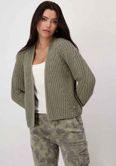 Monari Strickjacke mit Perlfangmuster