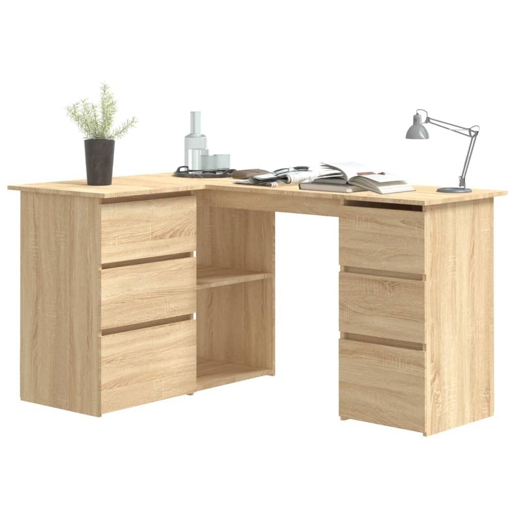 cm 145x100x76 Eckschreibtisch Sonoma-Eiche Holzwerkstoff furnicato Schreibtisch