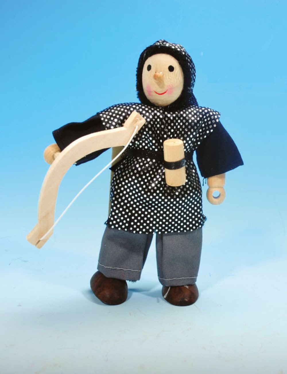 Winzlinge Biegepuppe Ritter Kunibert (Schwarz/Grau)