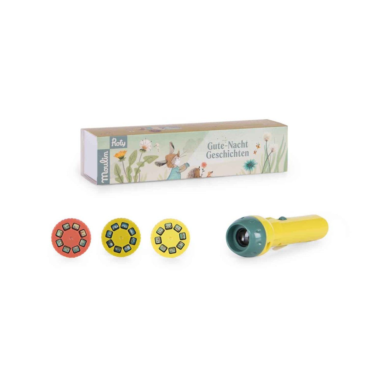 Moulin Roty Projektionslampe Projektionsleuchte Taschenlampe mit Geschichte günstig online kaufen