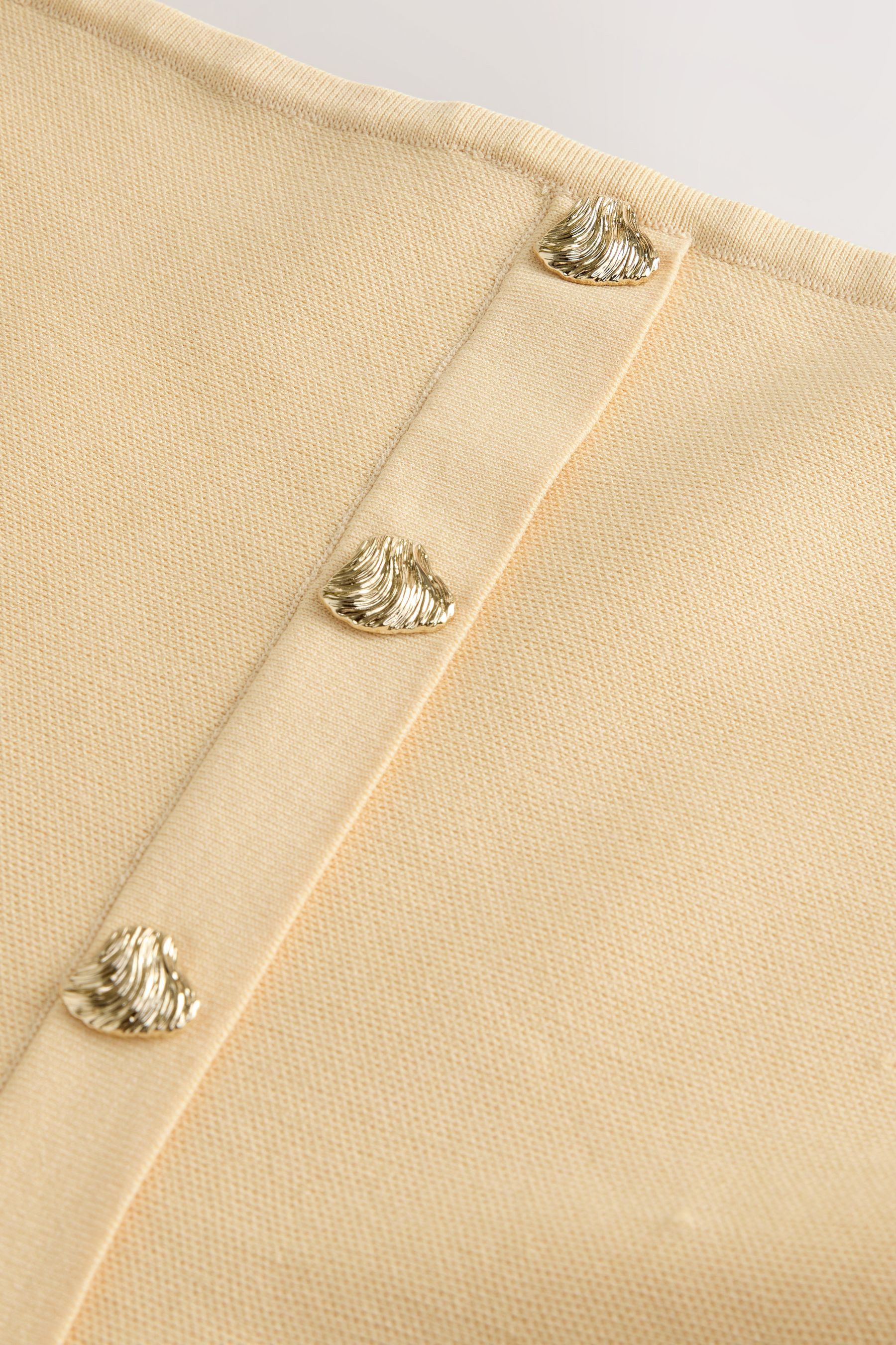Next Bandeautop Elegantes Bandeau-Strickoberteil mit Schößchen (1-tlg)