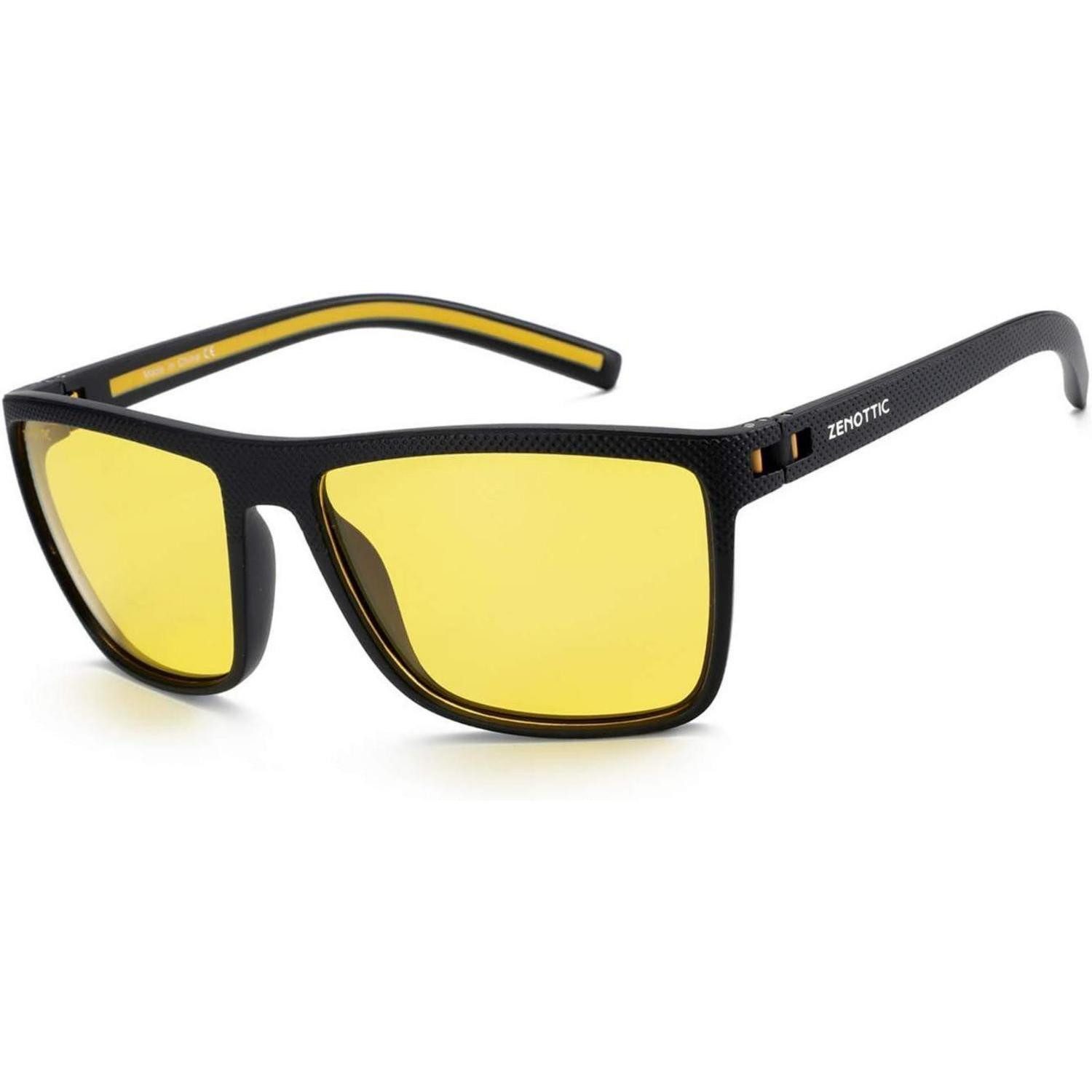 Sonnenbrille Sonnenbrille Herren polarisiert C09 Schwarzer Rahmen Nachtfahrbrillen