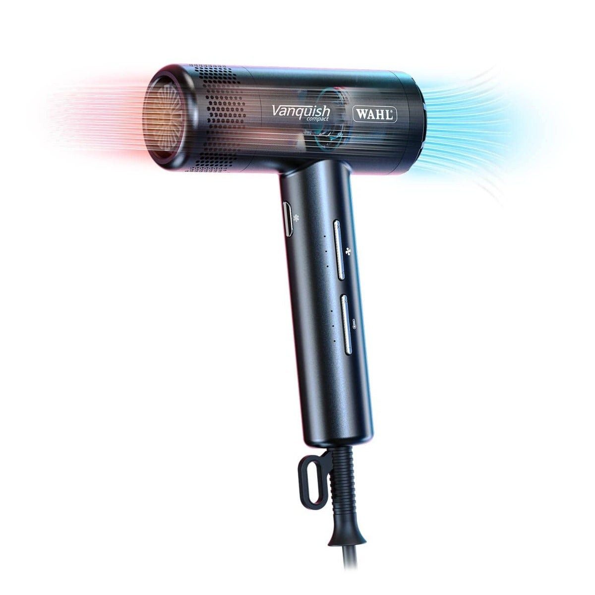 WAHL GmbH Haartrockner Wahl Vanquish Föhn – Leicht, Ionentechnologie, 3 Stufen, Schwarz