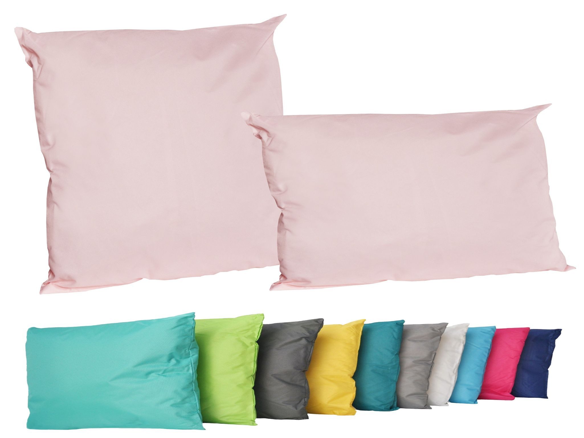 JACK Dekokissen 2er Set Outdoor Lounge Deko Kissen Set 45x45cm + 30x50cm Inkl. Füllung, mit Lotus-Effekt, Robust, Strapazierfähig, für Innen & Außen geeignet