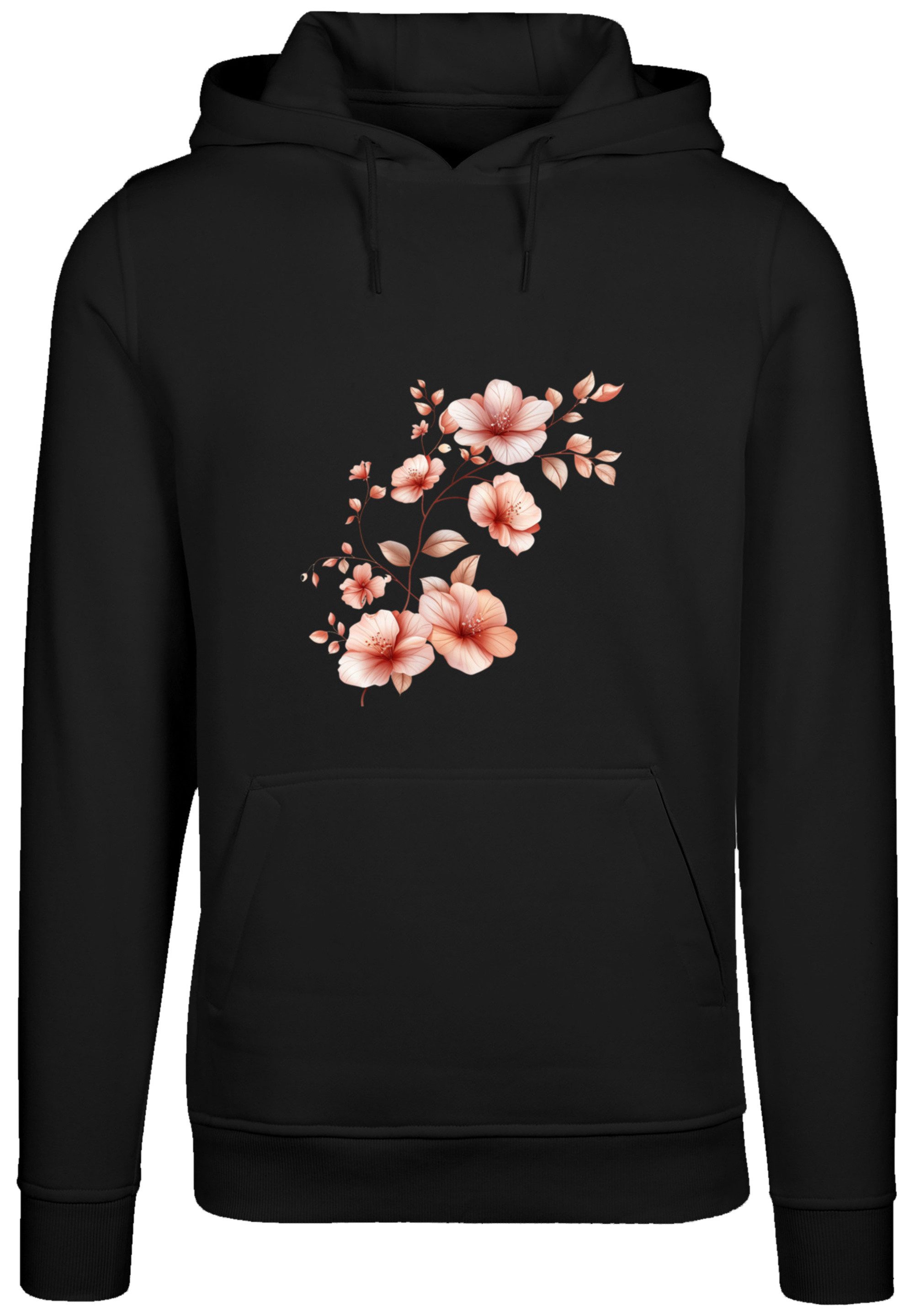 F4NT4STIC Kapuzenpullover Rosa Blumenzweig 3D Premium günstig online kaufen