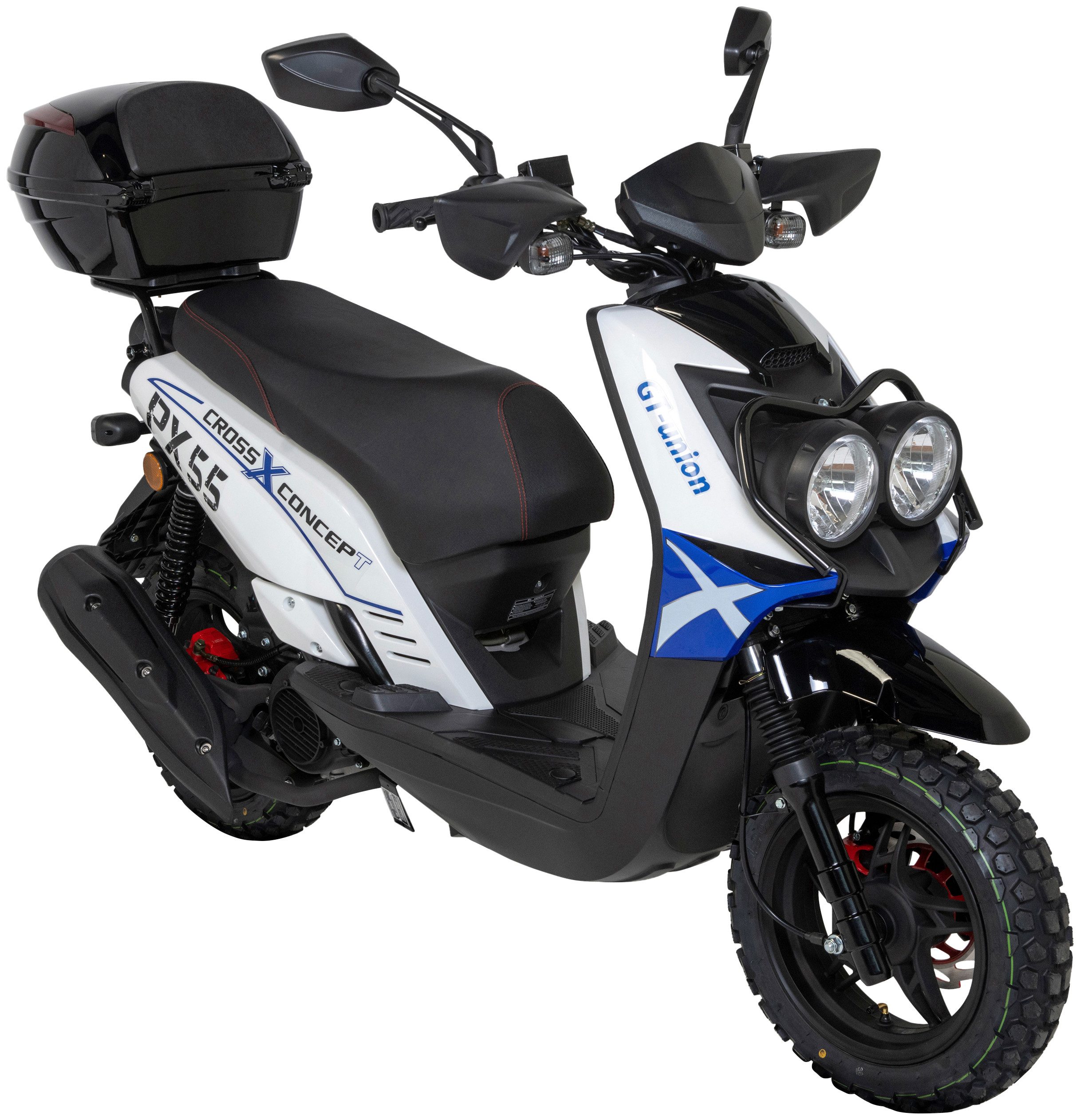 GT UNION Motorroller PX55 Cross Conzept 125, 124,6 ccm, 85 km/h, Euro 5+, (Set), Luftgekühlter Motor