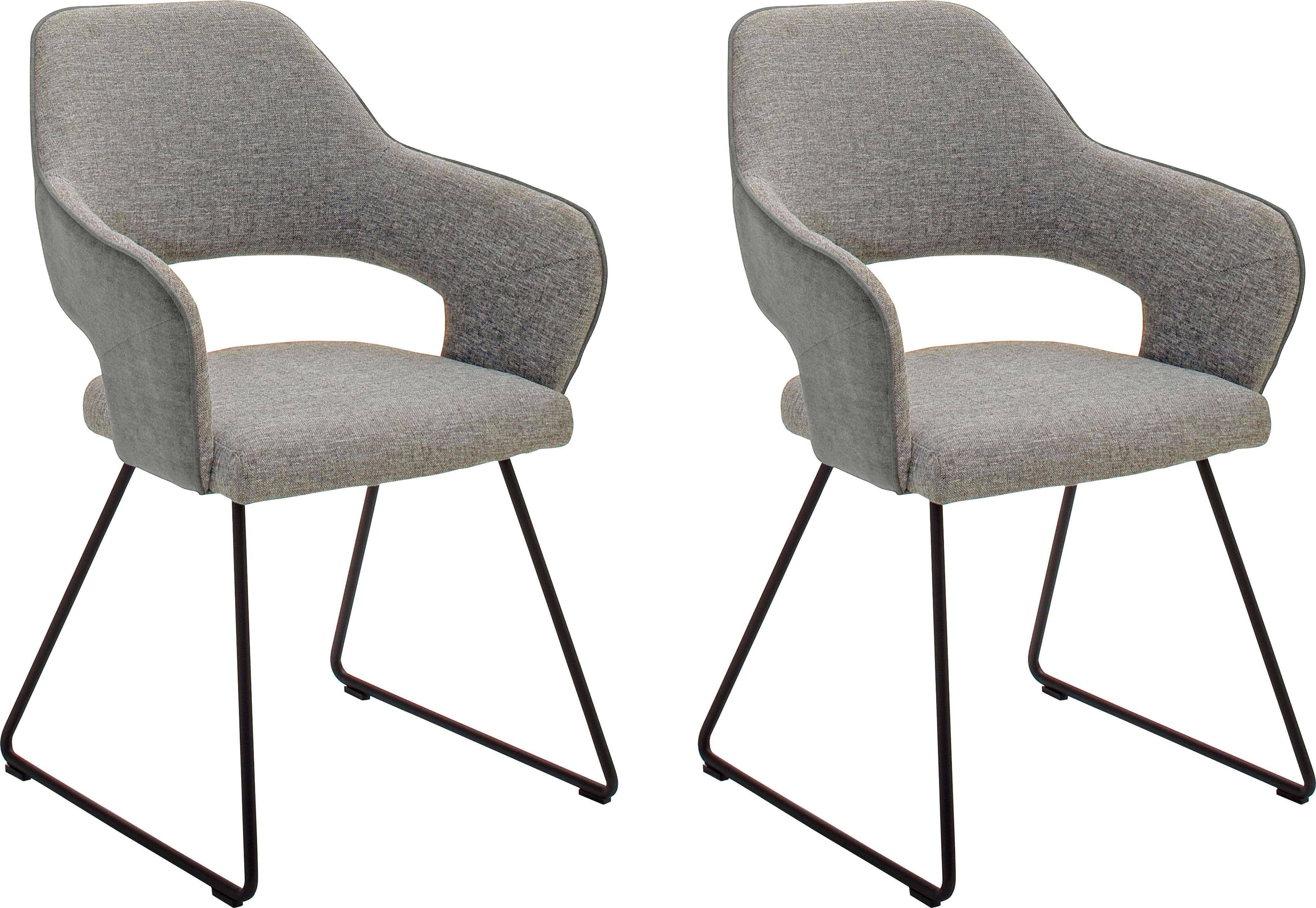 MCA furniture Stuhl NEWCASTEL (Set, 2 St), Stuhl belastbar bis 130 Kg melange | Stühle