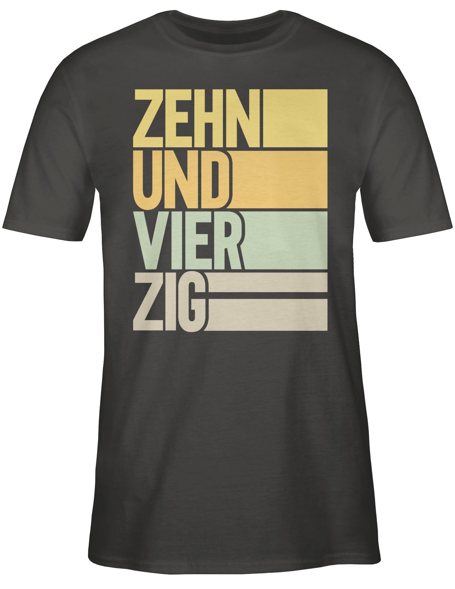Shirtracer Geburtstag 50. Zehnundvierzig T-Shirt 01 Dunkelgrau